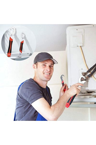 Depolife Plumber Multifunctional Wrench Snap N Grip 8-32mm Smart Wrench Ford Pliers Wrench 2pcs