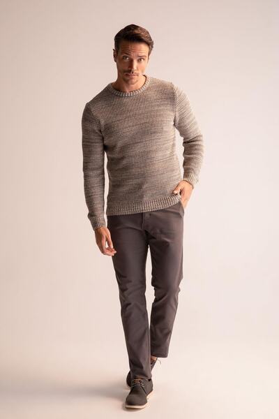 DeFacto Regular Fit Bisiklet Yaka Triko Kazak