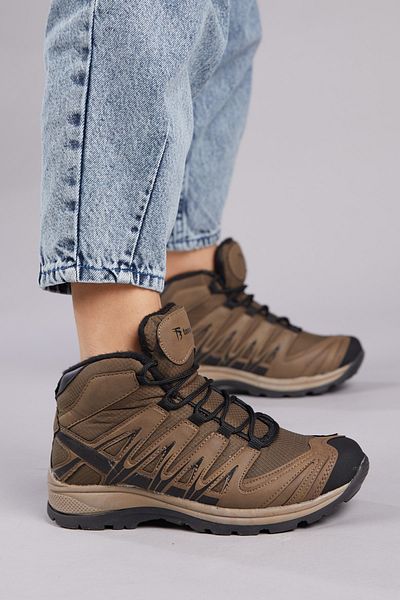 Tonny Black Unisex Mink Trekking Boots Tb601