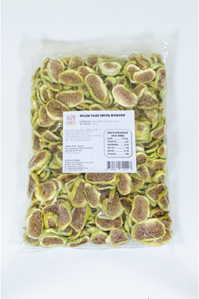 EGEYE DÖNÜŞ Taze Incir Cipsi Kurusu Meyve Cipsi - 1 Kg. İlave Şekersiz - Topt...