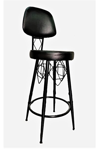 J&S QUALİTY Mutfak Bahçe Cafe Bar Salon Yemek Masası Konforlu Metal Konik Aya...