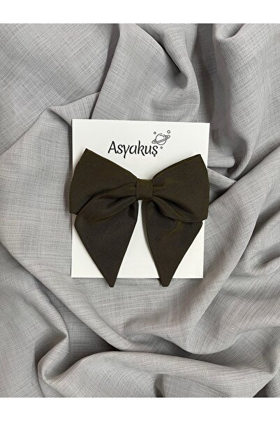 asyakuş مشبك أوتوماتيكي بفيونكة كاكي