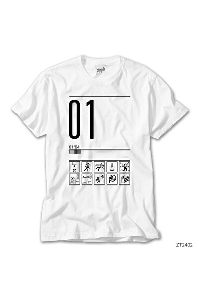 Z zepplin Tricou alb cu deschidere portal nivel 1