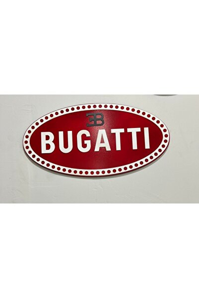 EHA LAZER Bugatti Araba Duvar Logo