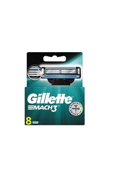 Gillette Mach3 Replacement Shaving Blade 8 Pieces