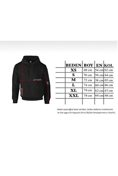 DEEPSENCE Siyah Unisex Kapüşonlu Sweatshirt Berserk Sırt Baskı