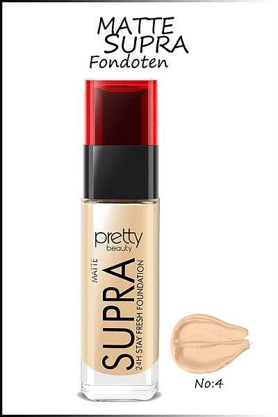Pretty Beauty كريم أساس Supra 24h Stay Fresh Matte 04