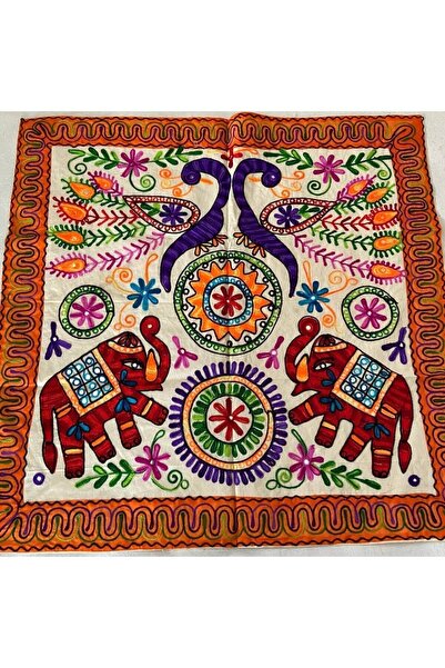 Mrmemo Patchwork Tarzı Bohem Kare Örtü