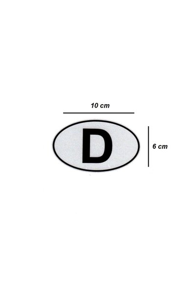 BsElektronik Etiketçilere Özel Reflektif Sticker D Almanya Özel Sticker Si