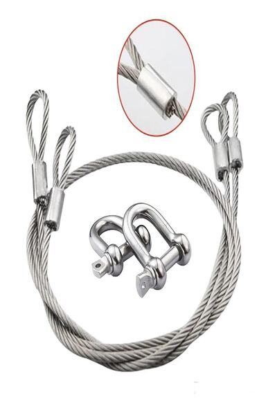 LİDERSAN ÇELİK Oto Araç Çekme Halatı 9 Metre Çelik 7 Ton Izoleli