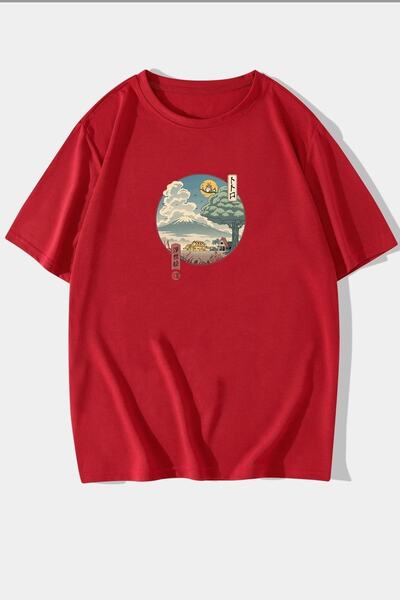 Trend Sizde Ukiyo E Štampano Unisex kratki rukav T-shirt