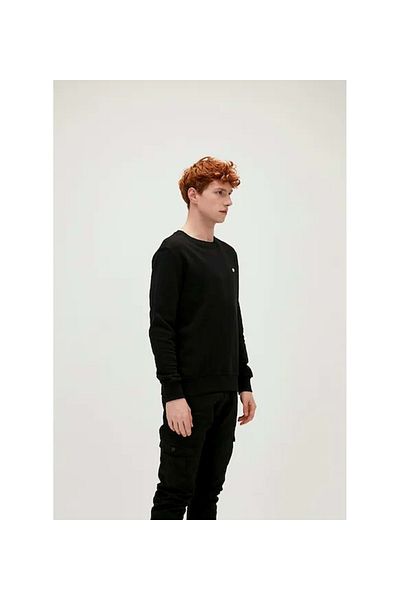 Bad Bear Presage Crewneck Embroidered Sweatshirt - Black - Xxl - St05352-black-xxl
