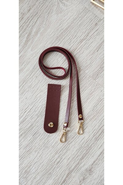 Leather Snap Cap And Thin Strap 110 Cm