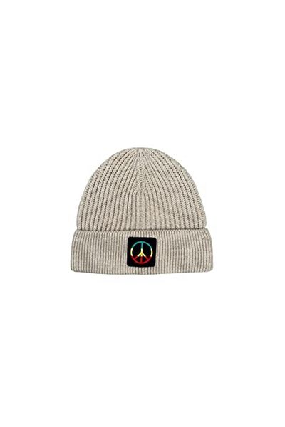 Tsc House Unisex 22Wcbe484U - Rasta Peace Embroidered One Size Beret, Ecru