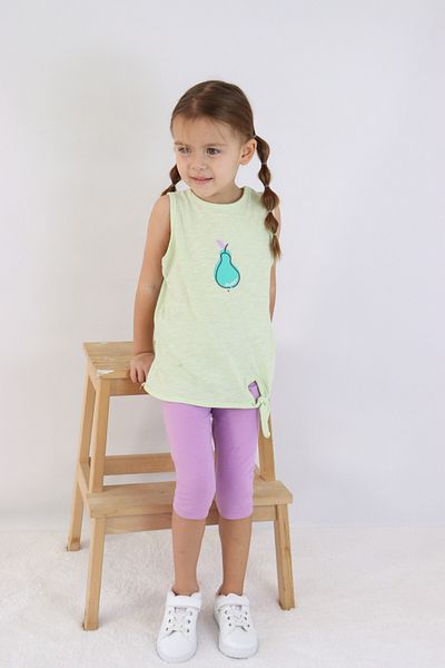 Harika KIDS Βασικό καλοκαιρινό κοστούμι Capris για κορίτσια ηλικίας 2-5 ετών