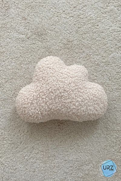 Urz Store Teddy Bulut Pillow Cream
