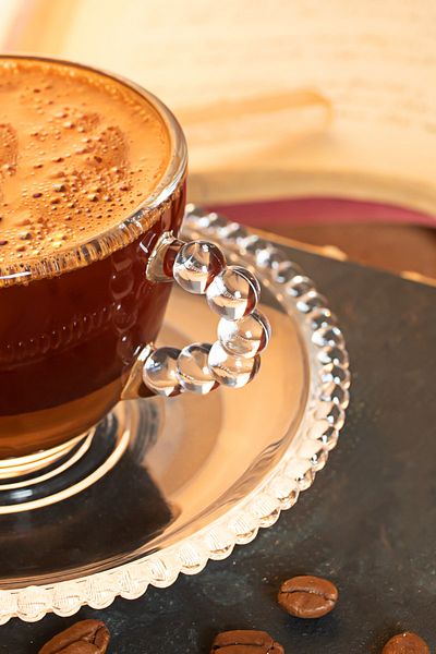 Perotti 12602 6-Piece Coffee Cup Glass Coffee Cup Set Coffee Cup Set Coffee Set Cup Set