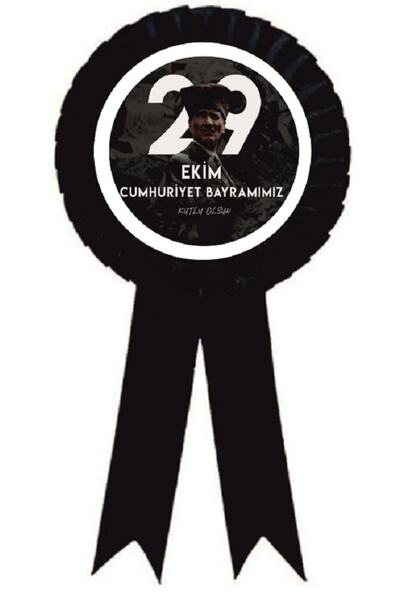 29 Ekim Cumhuriyet Bayramı Saten Kokart 10 Adet