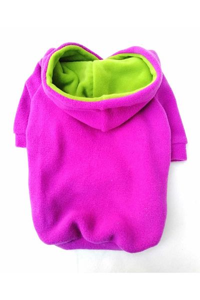 PATİBÖR Fuchsia Hooded Cat Dog Sweatshirt - Cat Dog Outfit
