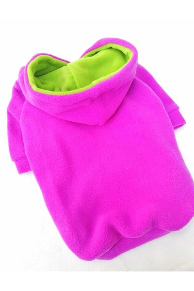 PATİBÖR Fuchsia Hooded Cat Dog Sweatshirt - Cat Dog Outfit