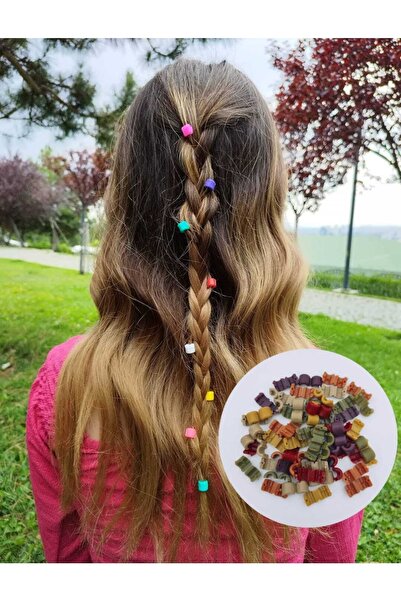 MutluBiDünya Lily Vintage Sonbahar Renkleri 20 Adet Saç Örgü Boncuğu