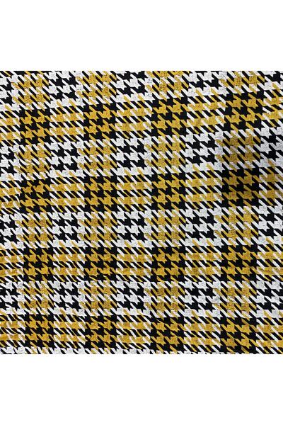 Dore Kazayağı 3 Renk Kare Desen Jakarlı Kumaş