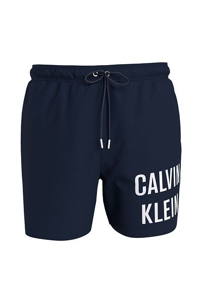 Calvin Klein Badeshorts - Dunkelblau - Mit Slogan
