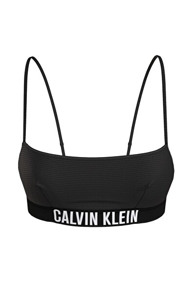 Calvin Klein Bikinioberteil - Schwarz - Mit Slogan