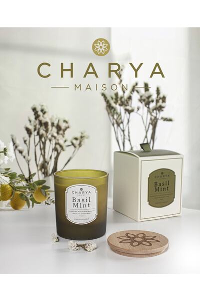 Charya Maison Basil Mint 230 G Doğal Ve Vegan Mum