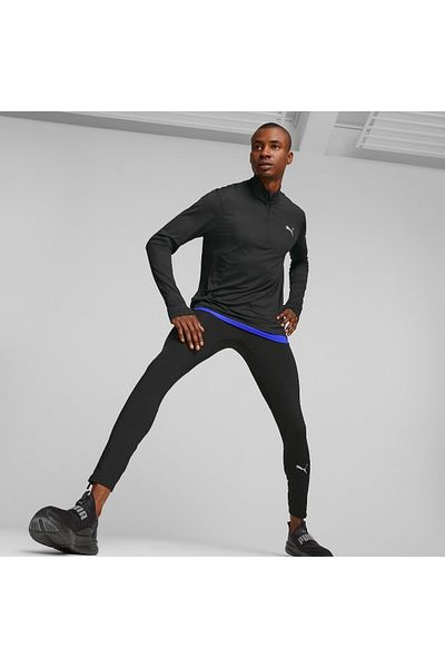 Puma Run Αγαπημένο Μακρύ Ανδρικό Μαύρο Φούτερ - 523161-01