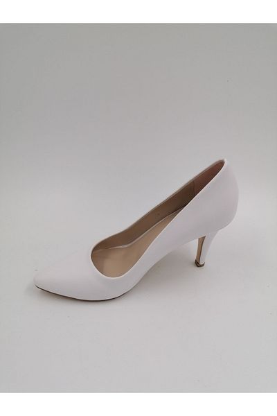 SOLMAZ Msm culoare albă piele cu toc stiletto