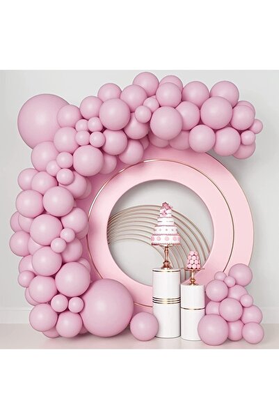 PARTİ SEPETİ Комплект балони с верига в пастелно розово, 3 метра