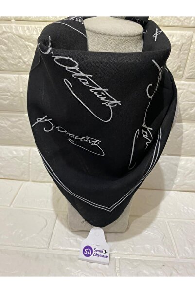 sema aksesuar وشاح أسود من نسيج القطن المميز من أتاتورك - باندانا - 23 أبريل،...