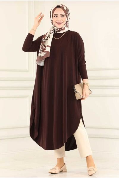 MODAMÜNASİP Basic Sandy Hijab Tunic