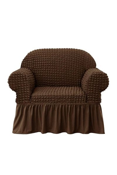 FurkanTicaret Калъф за диван/легло Bürumcük Lycra, който може да се пере, гъвкав, за единичен фотьойл
