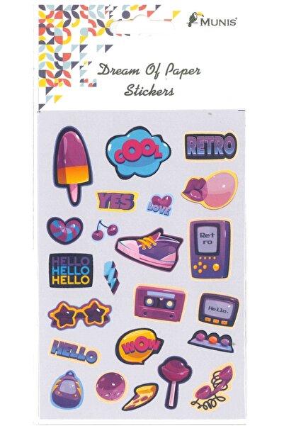 MUNIS Наклейка Retro Pop Art (1 сторінка, розмір A6)