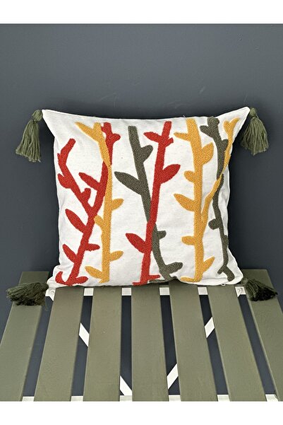 Ottoson Premium Punch Işlemeli Kırlent Kılıfı