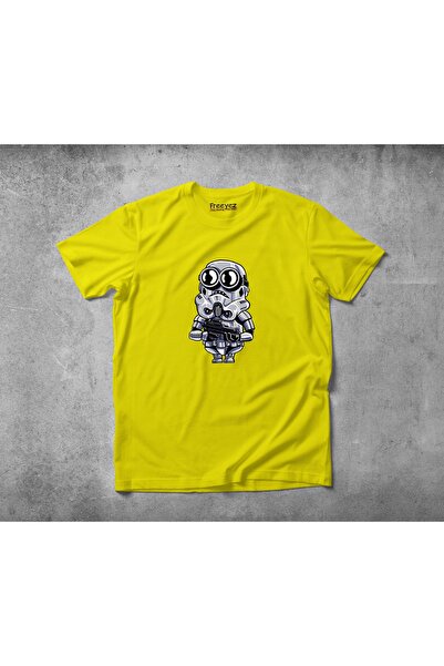 Freeyez Minion Trooper Unisex Pamuklu Penye T-shirt