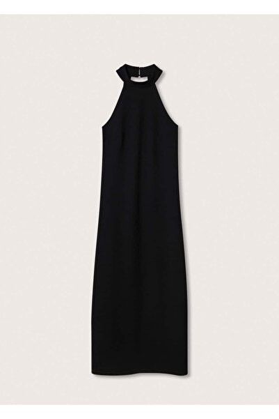 MANGO Woman Sırtı Dekoratif Yırtıklı Elbise