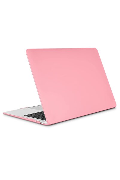 NovStrap Macbook Air M1 Çip A2337 A1932 A2179 13.3 Uyumlu Kılıf Cream Hard Shell Rubber Kapak