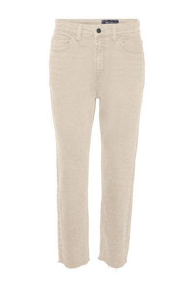 Noisy May Ecrufarbene Jeans für Damen/Mädchen