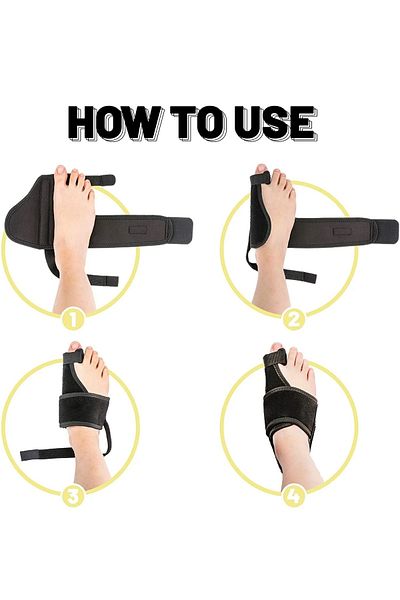 Arnee Hallux Valgus Night Splint Big Toe Splint Bunion Protector Foot Bone Protrusion Splint
