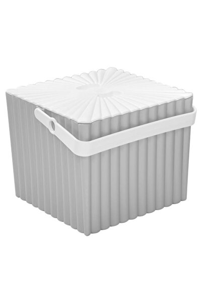 Flora Un Bakliyat Erzak Kabı, Deterjan Kutusu, Oyuncak Sepeti, Çok Amaçlı Saklama Kovası 2 Adet F366