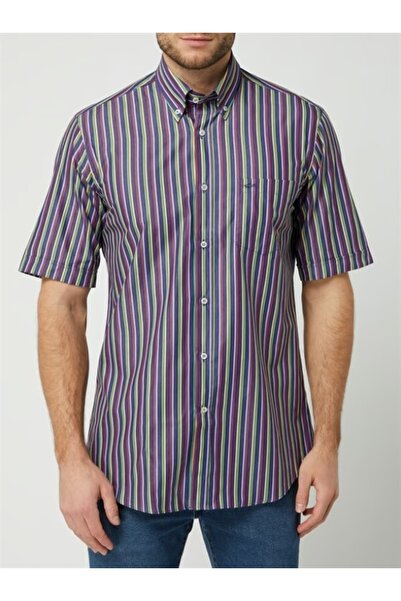 PAUL&SHARK Ανδρικό υφαντό πουκάμισο με κοντό μανίκι -