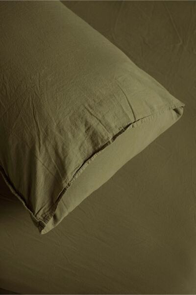 Naturel Collection Φυσικό Μαξιλαροθήκη 2 τεμαχίων 50x70 Stonewashed Cotton