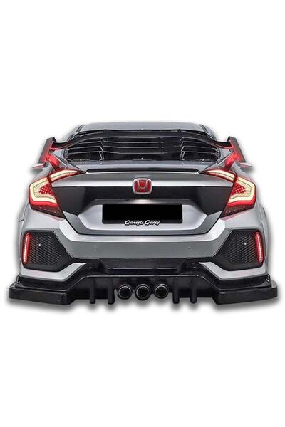 Genel Markalar Civic Fc5 6 Parça Arka Tampon Flap (PLASTİK)