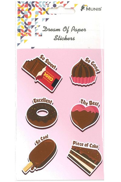 MUNIS Αυτοκόλλητο Cup Cake Chocolate (1 φύλλο, μέγεθος A6)