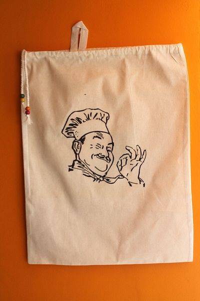 Emtory Home Large Size Chef Printed Hanging Pulses & Bread Bag 50x40cm