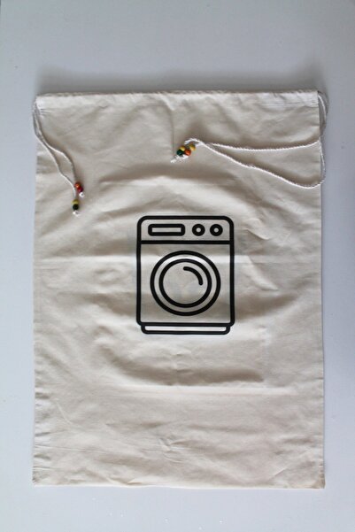 Emtory Home Çamaşır Makinesi Baskılı Çok Amaçlı Kirli Torbası 50x70cm
