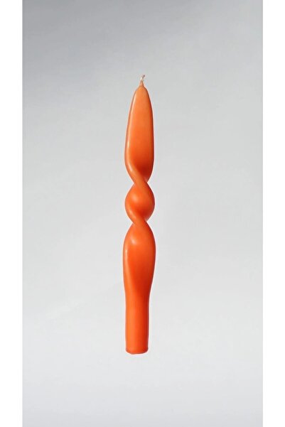 Mumbox mutluluk mum şeklinde Turuncu Burgu Şamdan Kokulu Dekoratif Mum